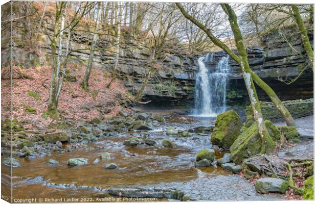 Summerhill Force Waterfall, Teesdale Canvas Print by Richard Laidler