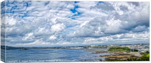 Plymouth Sound and Hoe: A Breathtaking Landscape Canvas Print by Roger Mechan