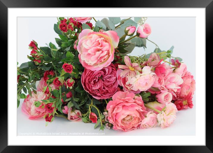 silk roses  Framed Mounted Print by PhotoStock Israel