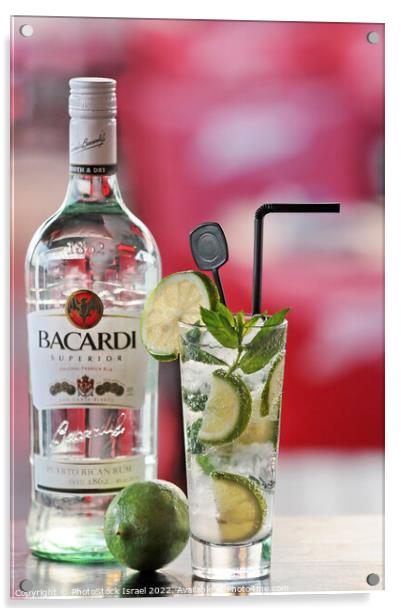 Bacardi Rum  Acrylic by PhotoStock Israel