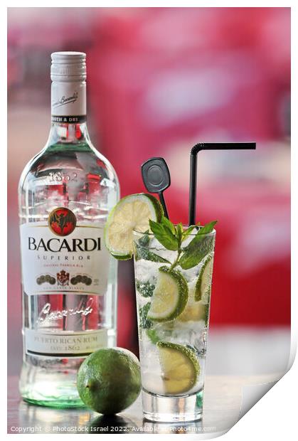 Bacardi Rum  Print by PhotoStock Israel