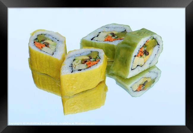 Inside out Sushi Framed Print by PhotoStock Israel
