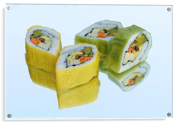 Inside out Sushi Acrylic by PhotoStock Israel
