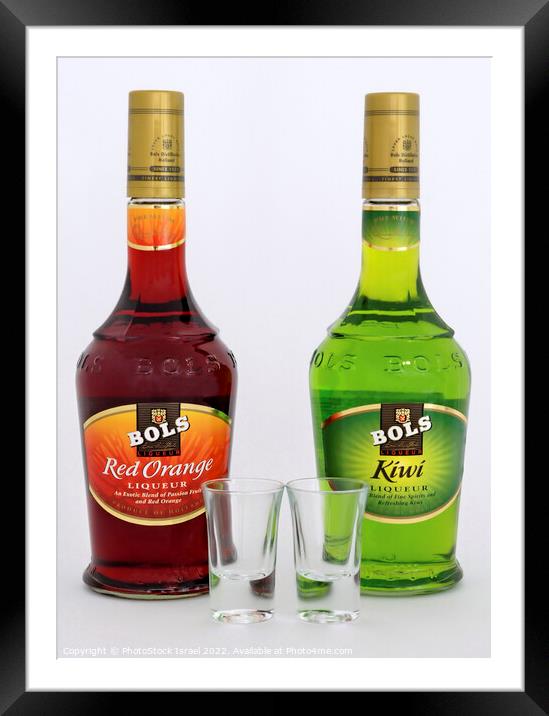 Two bottles of Bols liquor Framed Mounted Print by PhotoStock Israel