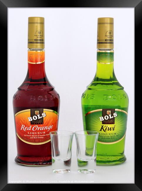 Two bottles of Bols liquor Framed Print by PhotoStock Israel