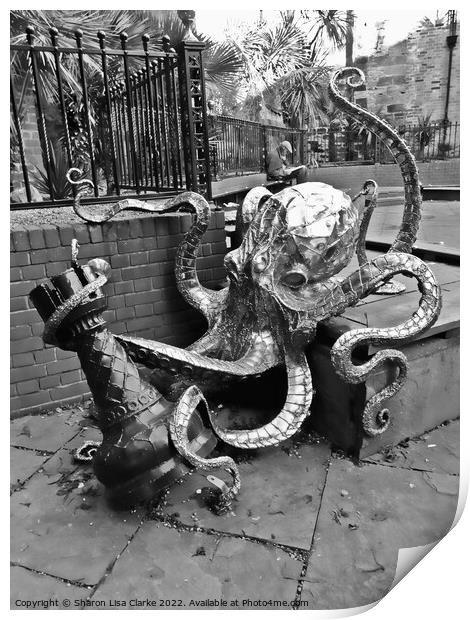 Old Town Octopus Print by Sharon Lisa Clarke