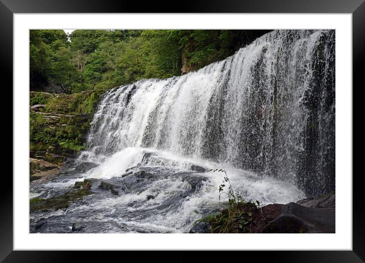 Ystradfellte waterfall Framed Mounted Print by Paul Daniell