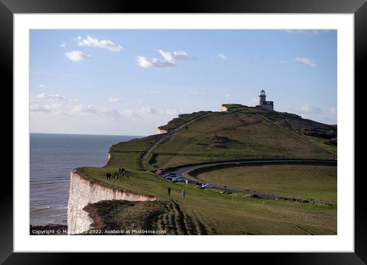 Belle Tout Lighthouse and the Beachy Head Cliffs Framed Mounted Print by Mark Ward