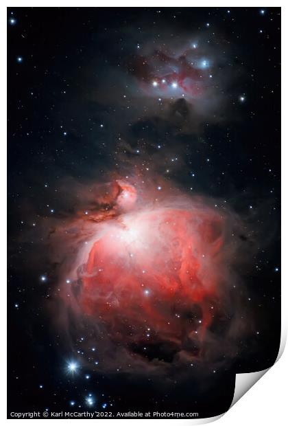 The Orion Nebula Print by Karl McCarthy