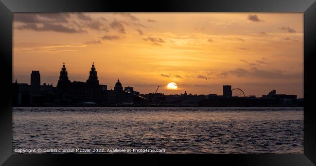 Liverpool Waterfront Sunrise Framed Print by Dominic Shaw-McIver