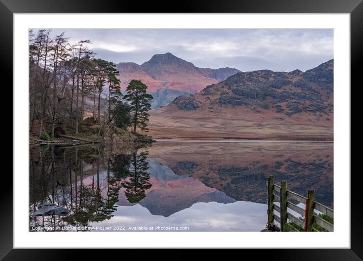 Blea Tarn reflections Framed Mounted Print by Dominic Shaw-McIver