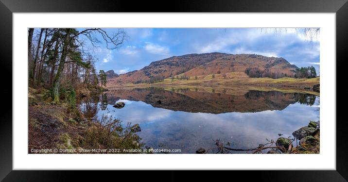 Blea Tarn Panorama Framed Mounted Print by Dominic Shaw-McIver