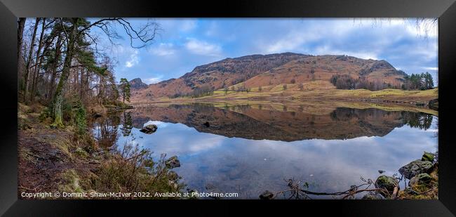 Blea Tarn Panorama Framed Print by Dominic Shaw-McIver