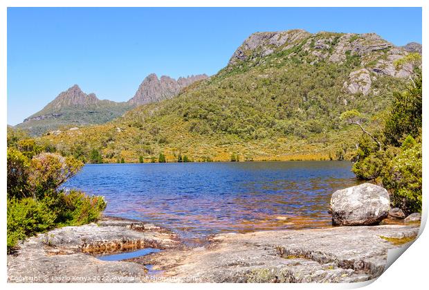 Lake Lilla and  Cradle Mountain - Tasmania Print by Laszlo Konya