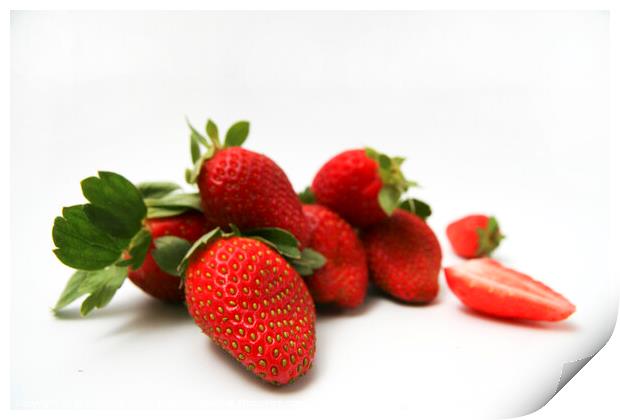 Strawberry  Print by PhotoStock Israel