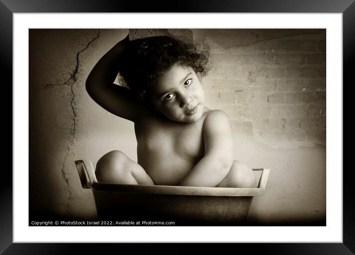 poverty image Framed Mounted Print by PhotoStock Israel
