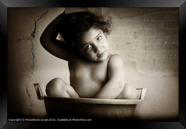 poverty image Framed Print by PhotoStock Israel