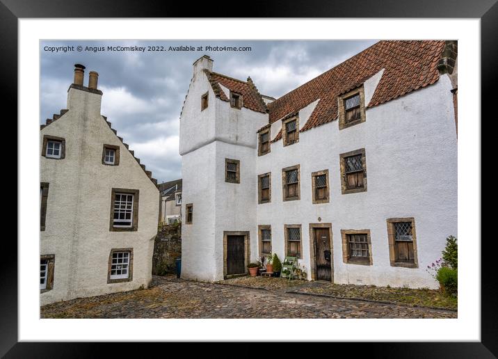 The Study in historic village of Culross in Fife Framed Mounted Print by Angus McComiskey