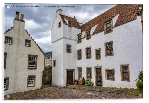 The Study in historic village of Culross in Fife Acrylic by Angus McComiskey