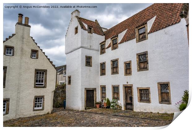 The Study in historic village of Culross in Fife Print by Angus McComiskey