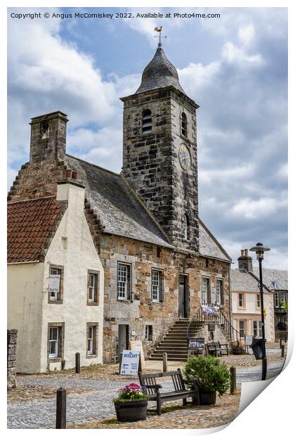 Town House in historic village of Culross in Fife Print by Angus McComiskey