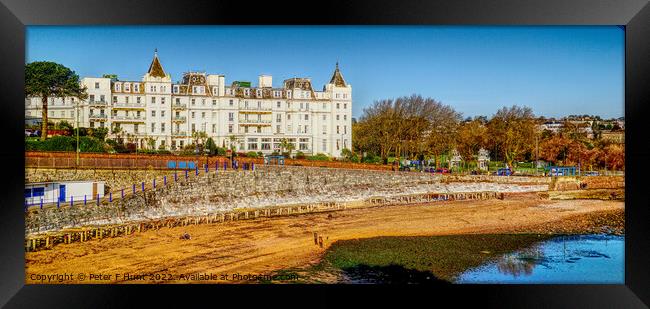 The Grand Hotel Torquay Framed Print by Peter F Hunt