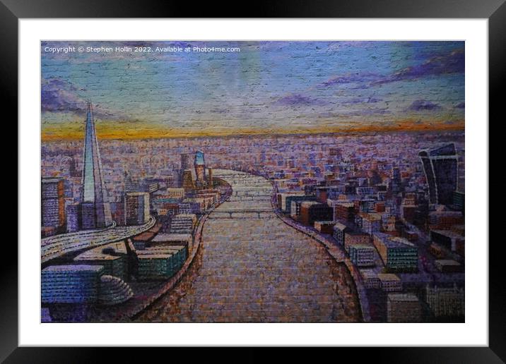 The Enchanting Hues of London Framed Mounted Print by Stephen Hollin