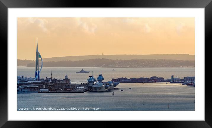 Majestic Fleet in Portsmouth Framed Mounted Print by Paul Chambers
