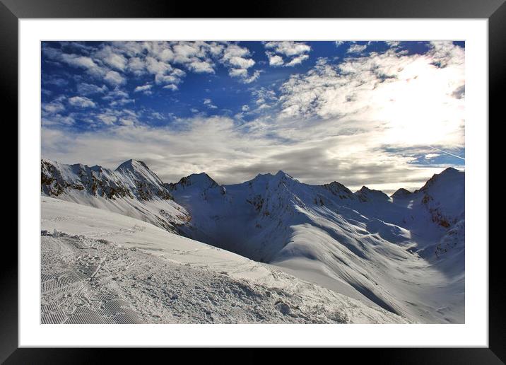 Obergurgl Hochgurgl Tirol Austrian Alps Austria Framed Mounted Print by Andy Evans Photos