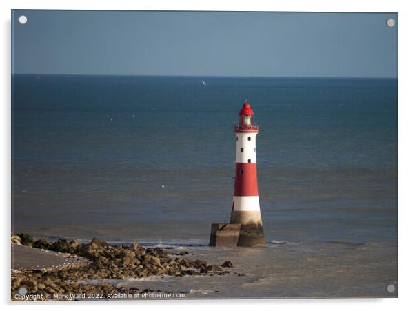 Beachy Head Lighthouse. Acrylic by Mark Ward