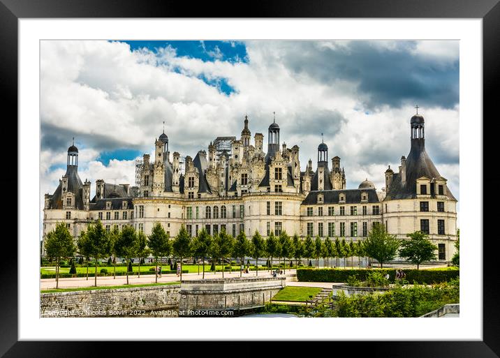 Chambord Castle Framed Mounted Print by Nicolas Boivin