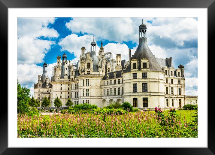 Chambord Castle Framed Mounted Print by Nicolas Boivin