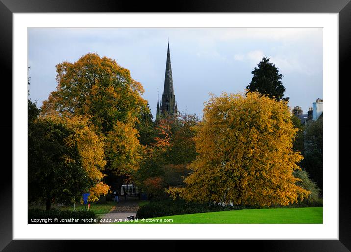 South Inch Park, Perth, Perthshire, Scotland, UK, 2014 Framed Mounted Print by Jonathan Mitchell