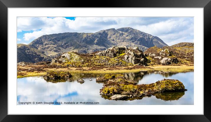 Innominate Tarn and Pillar, Lake District  Framed Mounted Print by Keith Douglas