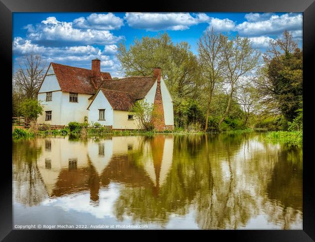 Tranquil Beauty of Flatford Mill Framed Print by Roger Mechan