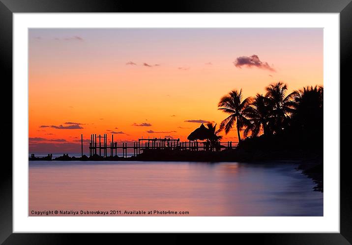 Sunset at Key West islands, Florida. USA Framed Mounted Print by Nataliya Dubrovskaya