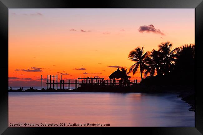 Sunset at Key West islands, Florida. USA Framed Print by Nataliya Dubrovskaya