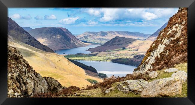 Buttermere and Crummock Water Framed Print by Keith Douglas