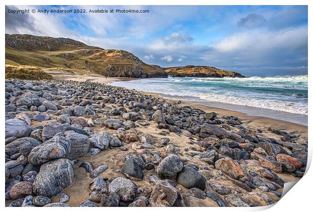 Dalmore Beach Isle of Lewis Print by Andy Anderson