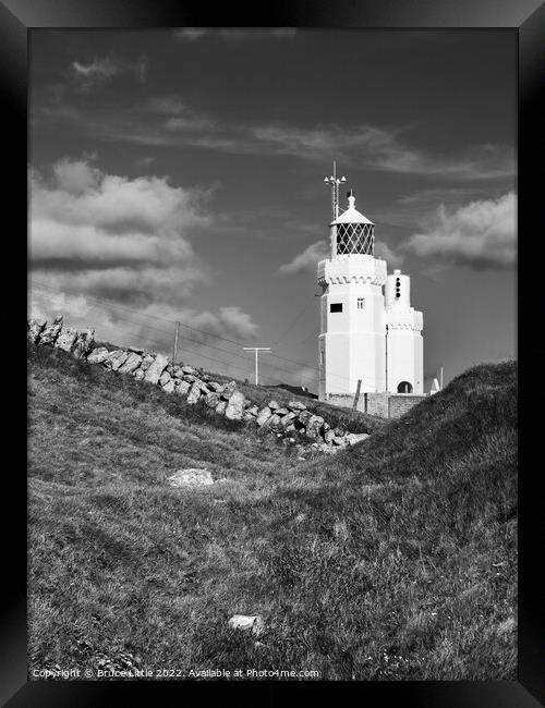 St Catherine's Lighthouse Framed Print by Bruce Little
