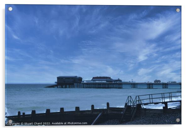 Cromer Pier Norfolk Acrylic by Travel and Pixels 