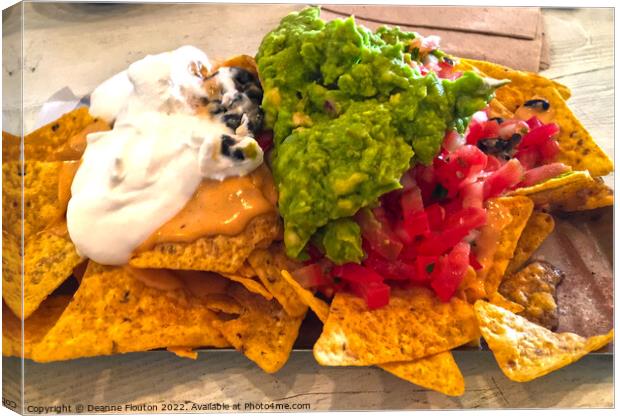 Ultimate Loaded Nachos Canvas Print by Deanne Flouton