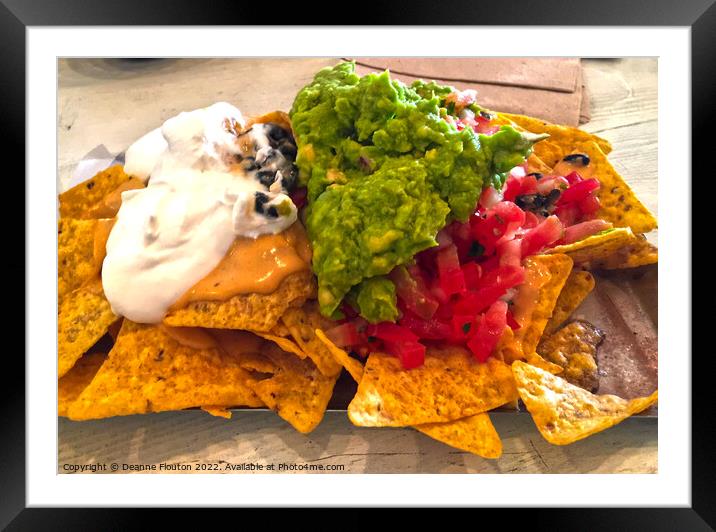 Ultimate Loaded Nachos Framed Mounted Print by Deanne Flouton