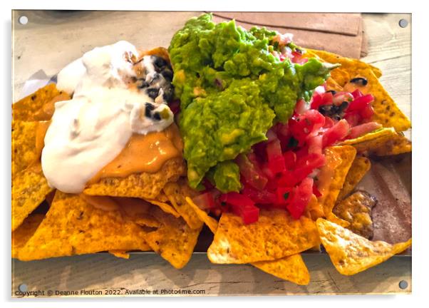 Ultimate Loaded Nachos Acrylic by Deanne Flouton