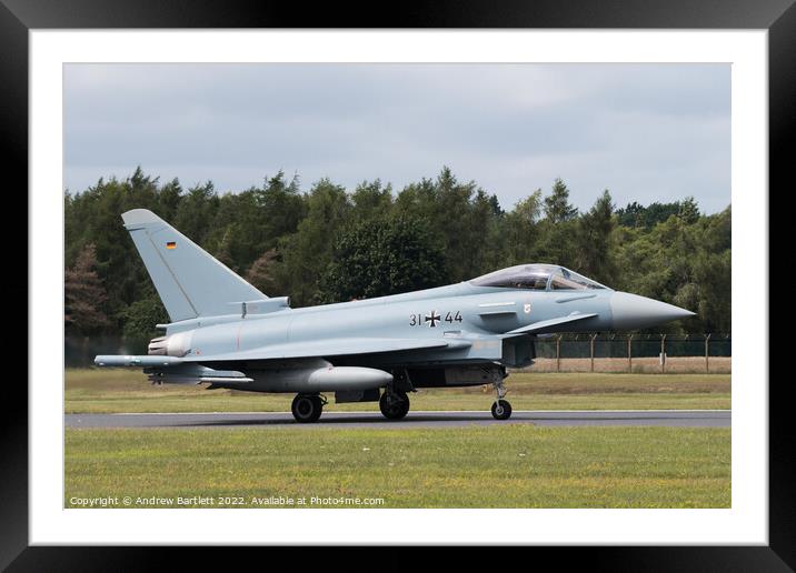 German Air Force, Eurofighter Typhoon EF2000 Framed Mounted Print by Andrew Bartlett