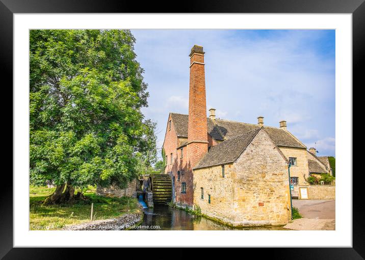 The Old Mill Lower slaughter Framed Mounted Print by Allan Bell