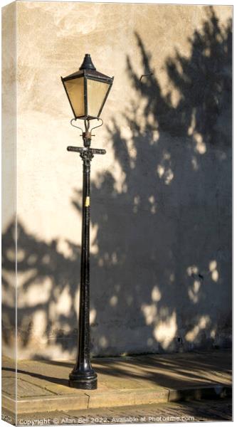Old street lamp Canvas Print by Allan Bell