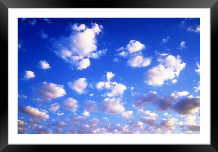 Sky cloud Framed Mounted Print by Ali asghar Mazinanian