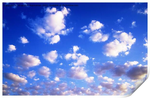 Sky cloud Print by Ali asghar Mazinanian