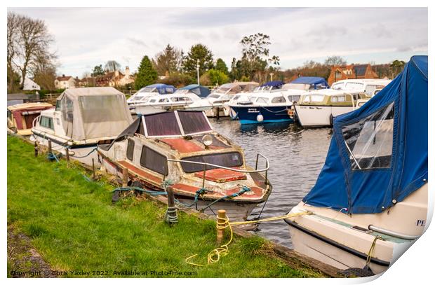 Old and abandoned motor boat  Print by Chris Yaxley